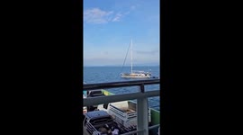 Captain Calamity sails luxury yacht straight into path of ferry leaving Thai island