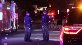 US, Los Angeles: Newport Beach Vehicle Overturns Near Golden Spoon