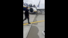 Brand new Ryanair plane set for UK evacuated on tarmac at Krakow airport after 'smoke in cabin'