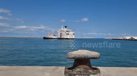 Türkiye’s 17th 'Goodness Ship' begins unloading aid for Gaza (3)