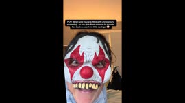 Mum’s mask prank sends daughter screaming — and the internet howling with laughter