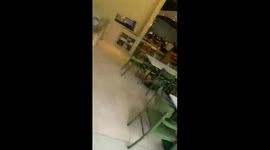 Clumsy Friend Spills Juice During Filming