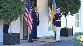 US president Trump welcomes Ukraine's Zelenskyy to White House
