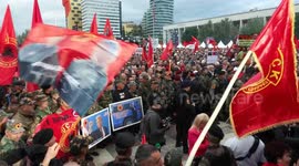 Albania: Albanians rally to support former KLA commanders on trial in The Hague