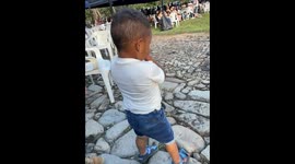 Dad Takes an Unexpected Fall With Son