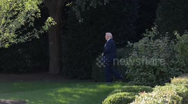 US: US President Donald Trump departs White House for Florida
