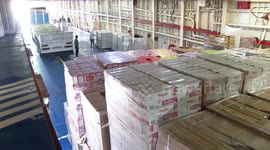 Aid From Türkiye’s 17th ‘Goodness Ship’ continues to be unloaded at Egypt’s Al Arish Port for Gaza