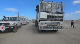 Aid trucks continue to enter Gaza under ceasefire agreement