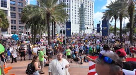 US: Protest against Donald Trump in Orlando, Florida