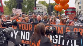 Anti-Digital ID Protest Fills Central London Saturday 18th October 2025