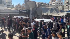Crowds attend funeral for 9 Qassam members returned by Israel after ceasefire