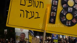Protesters in Tel Aviv urge Israeli government to bring back bodies from Gaza