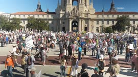 US, Los Angeles: Pasadena Thousands Join No Kings Protest Movement With Sound On Tape