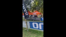 Final Round Bike Race Crash