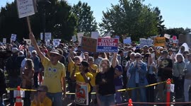 Thousands rally in North Carolina against Trump at ‘No Kings’ protest