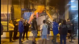 US, Los Angeles: Chino Dodgers Fans Line Up To Buy World Series Merchandise