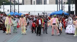 Hundreds join annual zombie walk through Mexico City streets