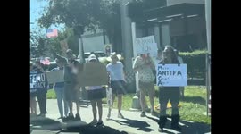 Small “No Kings Day” Rally in Florida Joins Nationwide Anti-Trump Protests