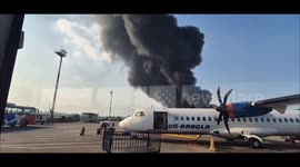 Massive Fire at Dhaka Airport Cargo Terminal Halts Flights for Hours
