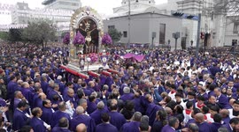 Peru: Thousands join 'Lord of Miracles' procession in Lima, Peru
