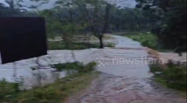 Heavy Flooding Hits Sringeri After Intense Rainfall