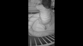 'It's okay': Girl comforts her crying younger sister and snuggles next to her
