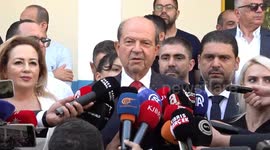 Norfolk Island: Incumbent President Ersin Tatar casts ballot for TRNC presidential elections