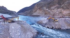 China: Major hydropower project in Sichuan makes construction progress with successful water diversion
