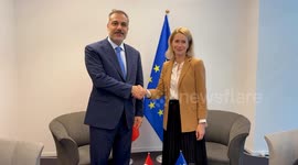 Turkish FM Fidan meets EU foreign policy chief Kallas in Luxembourg