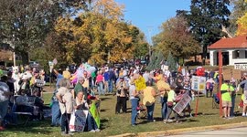 US: No Kings Protest in Sheboygan Wisconsin 18 Oct. 2025