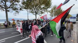 Thousands march in Geneva to protest Gaza genocide