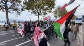 Switzerland: Thousands march in Geneva to protest Gaza genocide