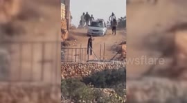 Masked Israeli Settlers Launch Brutal Attack on Palestinian Olive Farmers in the West Bank