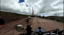 The Road Was Collapsed by a Heavy Truck