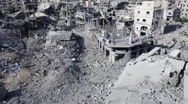 Dramatic drone footage reveals devastation in Khan Younis caused by Israeli attacks