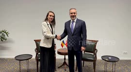 Turkish, Romanian FMs meet in Luxembourg on sidelines of EU Foreign Affairs Council meeting