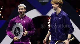 UNCAPTIONED: Sinner Dominates Alcaraz to Win $6 Million Six Kings Slam in Riyadh