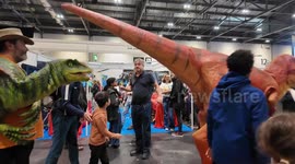 Roaring Success! Life-Sized Dinosaurs Delight Crowds at New Scientist Live