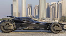UNCAPTIONED: Road-legal Batmobile built from a Mercedes-Benz set to fetch millions at auction