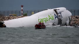 UNCAPTIONED: Cargo Plane Crash at Hong Kong Airport Kills Two Ground Staff