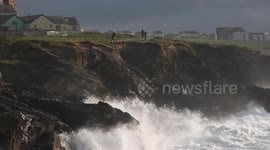 Raw Power: Autumn Storm Pounds the Cornish Coastline, Cornwall, UK
