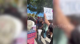 Trump supporter punches No Kings Day protestor in fight 'over MAGA hat'