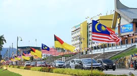 The Jalur Gemilang and Negeri Sembilan flag, the Malaysian flag