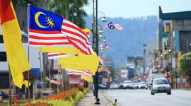 Jalur Gemilang and Negeri Sembilan flag