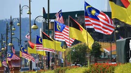 Jalur Gemilang and Negeri Sembilan flag