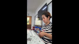 Kind teacher prepares earthquake hardhats for pupils in the Philippines