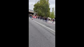 Protesters march against government’s Digital ID plan in London, England, UK