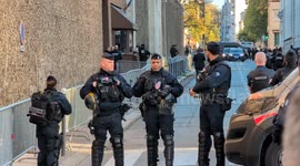 Former French President Nicolas Sarkozy arrives at prison in Paris