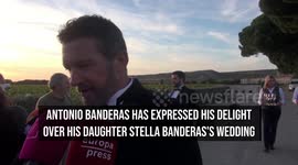 Antonio Banderas celebrates daughter Stella Banderas's 'joyful' wedding