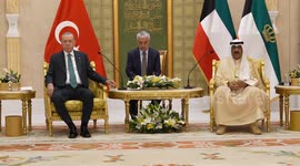 Kuwait: Turkish president Erdogan meets Kuwaiti Emir Sheikh Mishal Al-Sabah